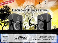 Electronic Dance Festival @ Jack Daniel's club in Vratnica: DJ Alex De La Force & Andreas Josifovski