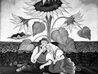 Alzbeta Cizikova, Odmor kopaca, ulje na platnu