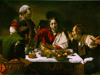 Michelangelo Caravaggio, Ve�era u Emausu