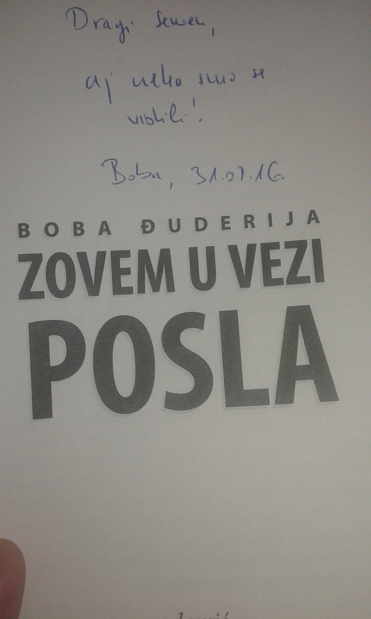 dopisivanje u vezi