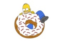 Homer jede krafne.