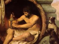 Diogen pred svojom bavom