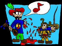 Kill me or I'll eat him