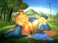 F. Botero: Zaljubljeni par