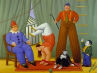 Fernando Botero: cirkuski ljudi s majmunom