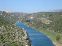 Zrmanja nizvodno od Obrovca