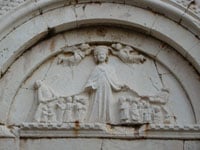 detalj sa crkve u Starom gradu, Pag